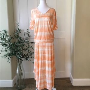 Chico’s Tie-Dye Top & Maxi Skirt